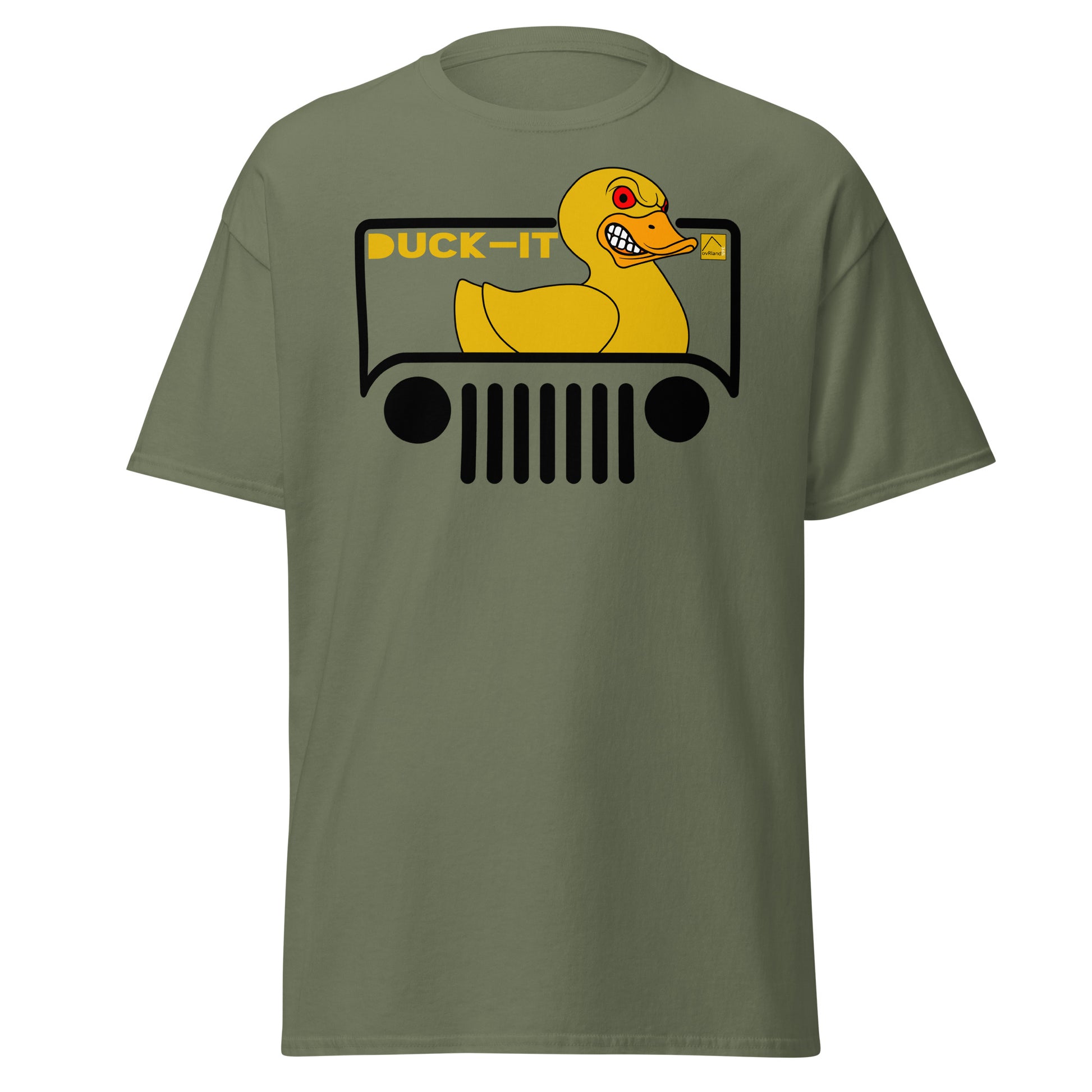 Jeep Green angry duck DUCK-IT shirt. overland365.com
