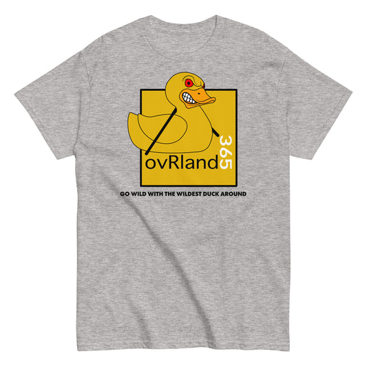 Go wild with the wildest duck around. ovRland365's Angry Duck. Jeep inspired. Grey t-shirt. overland365.com