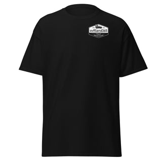 Grass Roots - overland inspired designs. Black. Shirt. Front. overland365.com