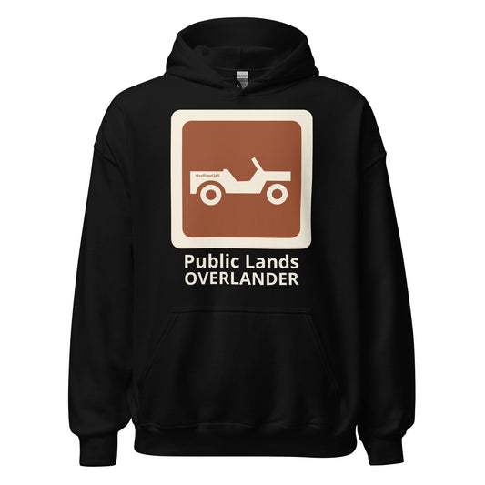 Black Public Lands OVERLANDER hoodie. overland365.com