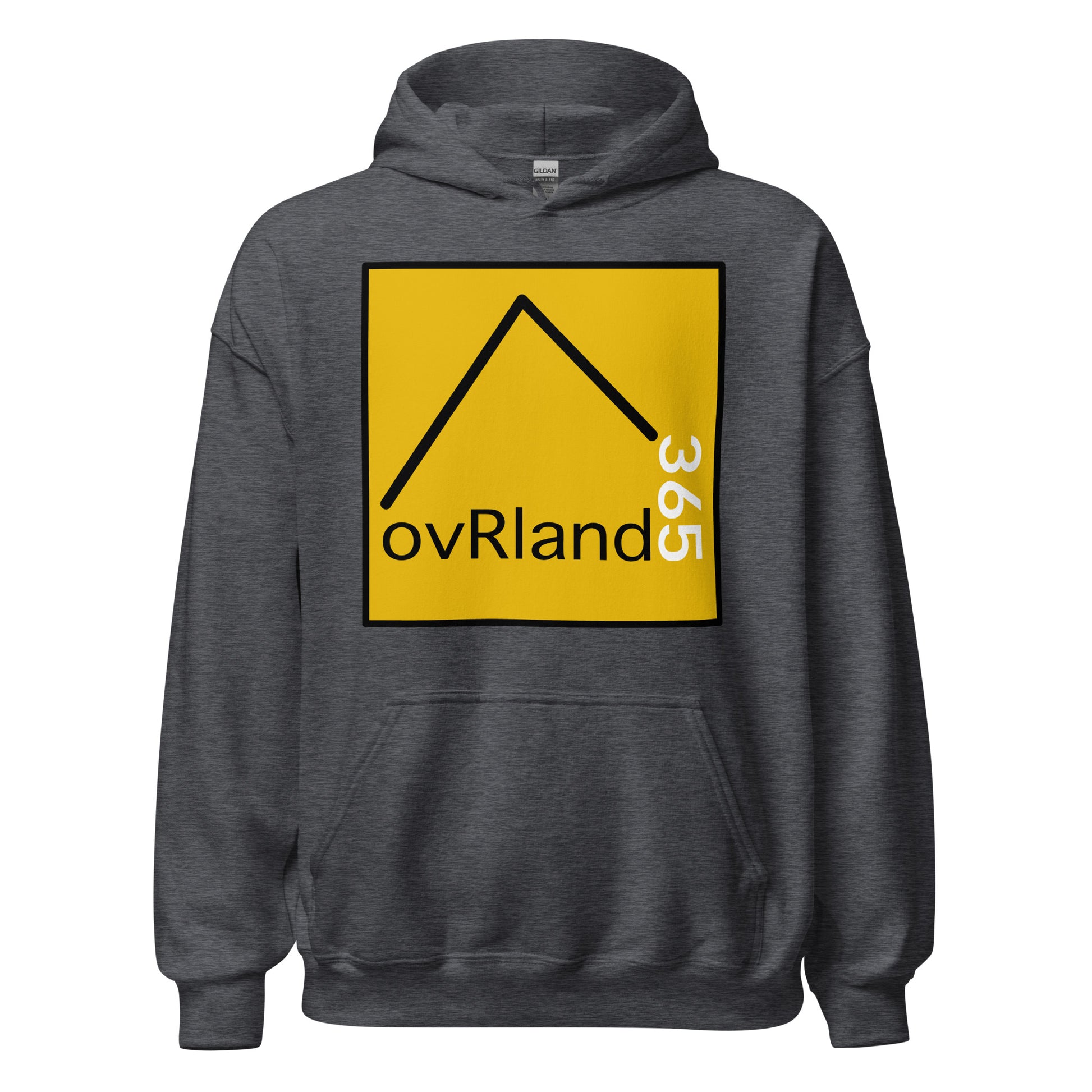 Classic overland hoodie. ovRland365. Dark grey. overland365.com
