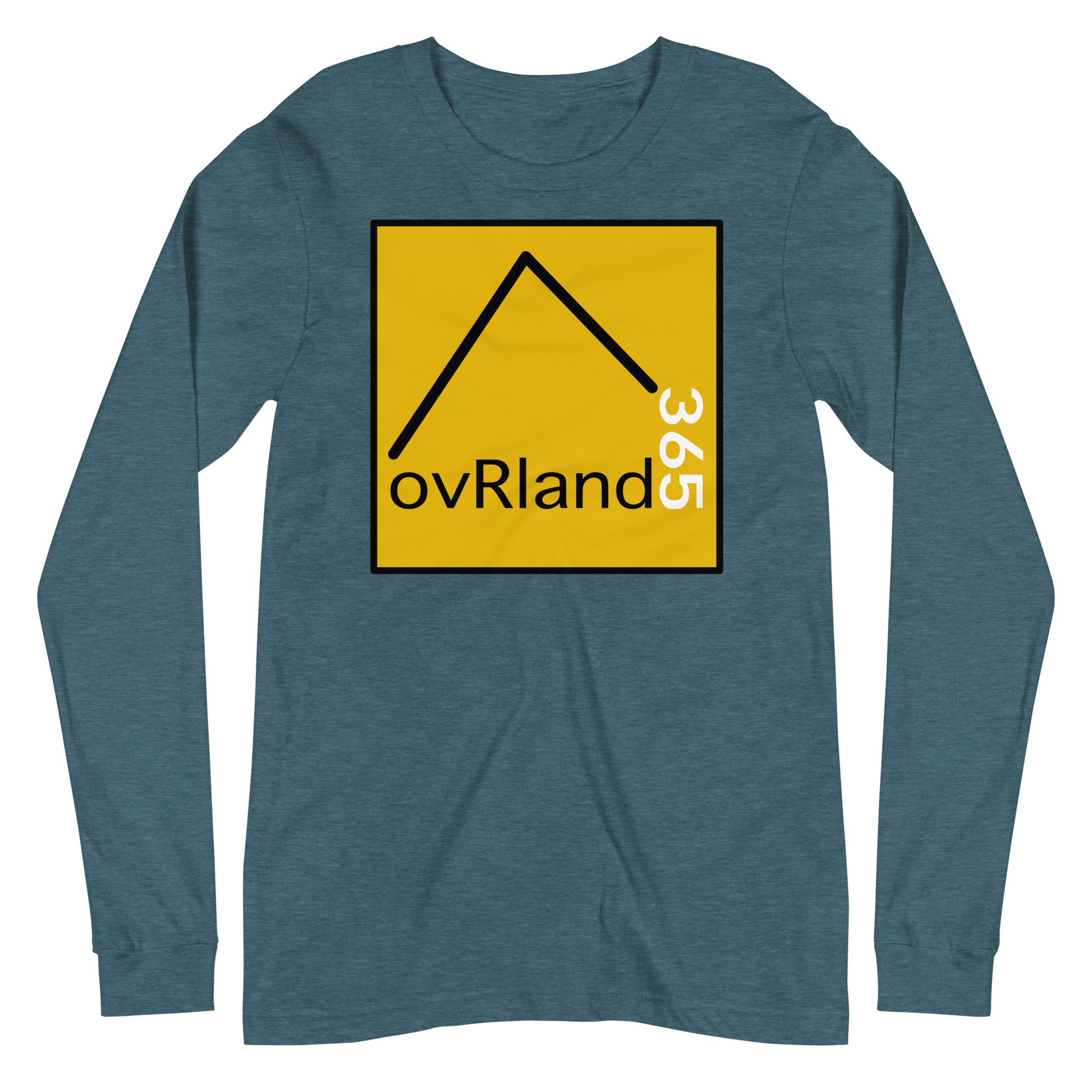 Classic ovRland365 long-sleeve, teal. overland365.com