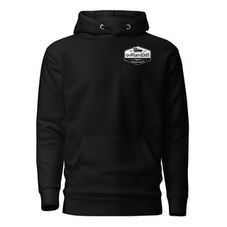 Grass Roots - overland inspired designs. Black. Hoodie. Front. overland365.com