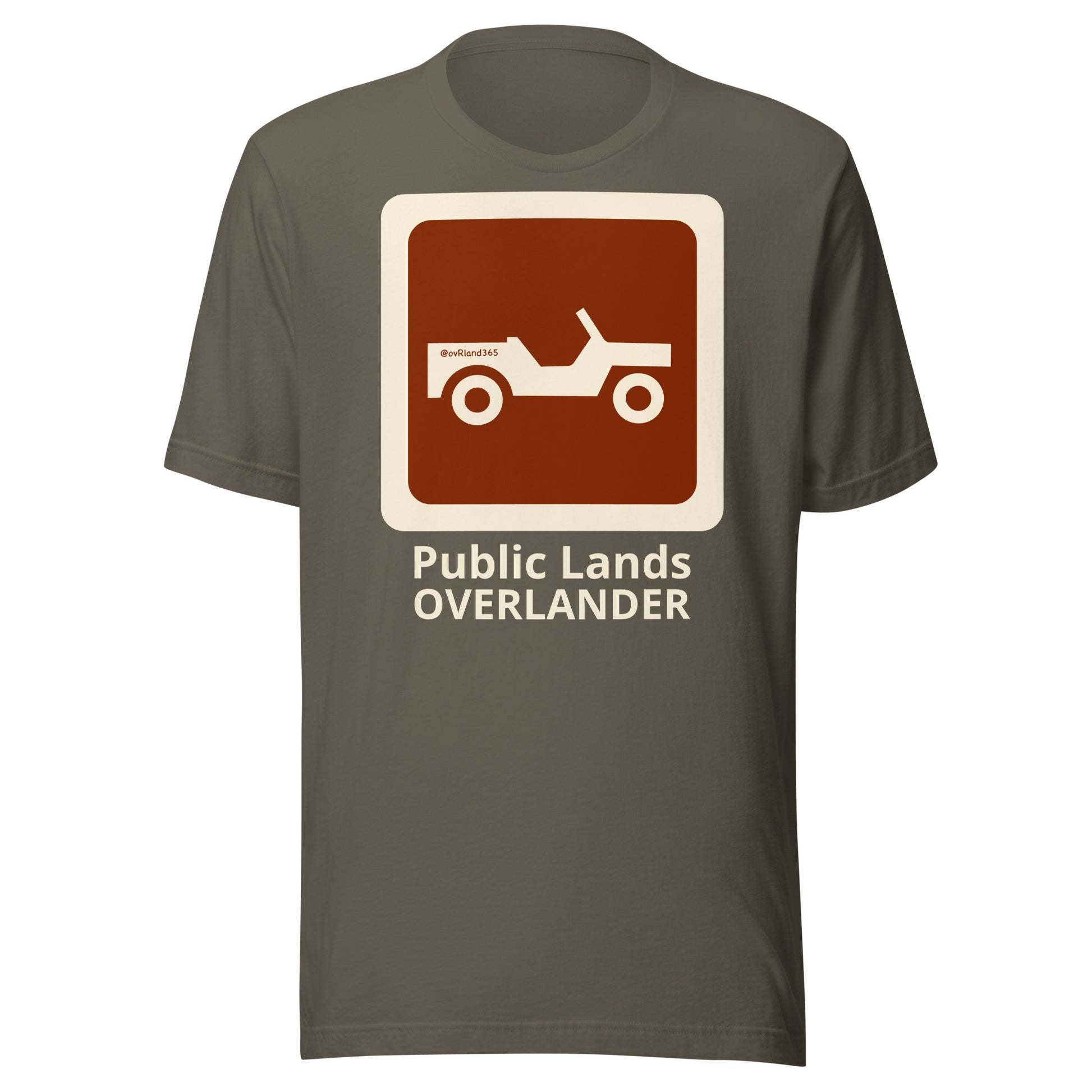 Green Public Lands OVERLANDER t-shirt. overland365.com