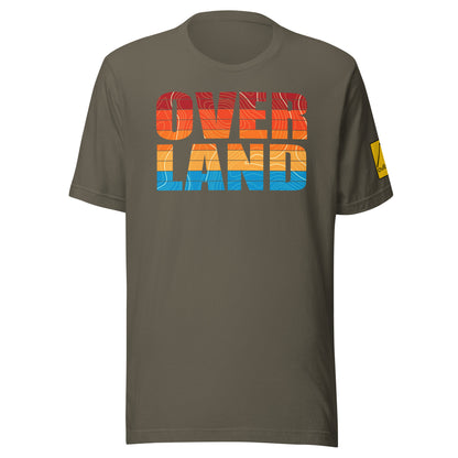 OVER LAND t-shirt. green. overland365.com