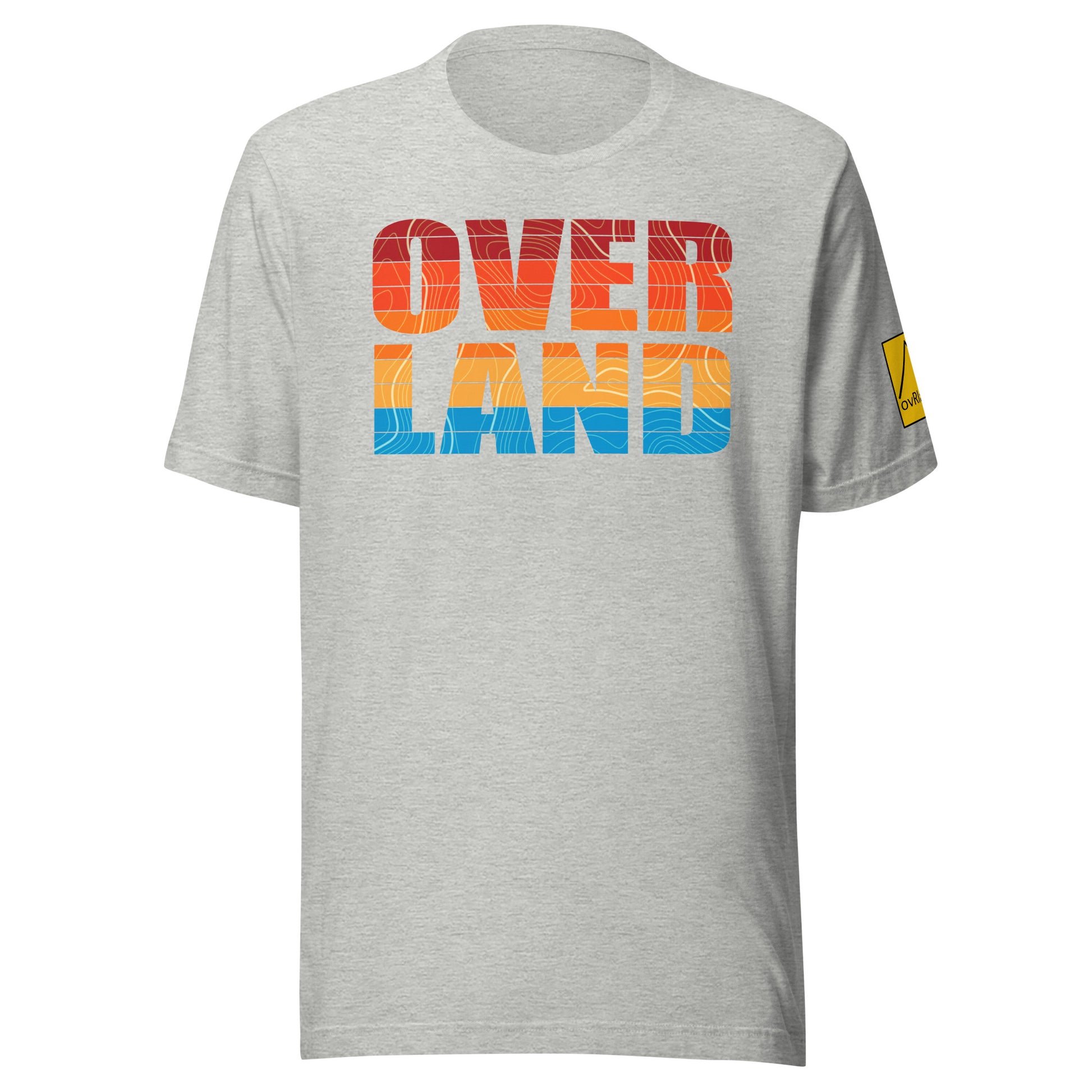 OVER LAND t-shirt. light grey. overland365.com