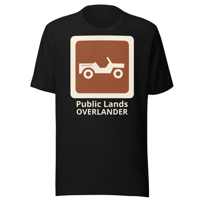 Black Public Lands OVERLANDER t-shirt. overland365.com