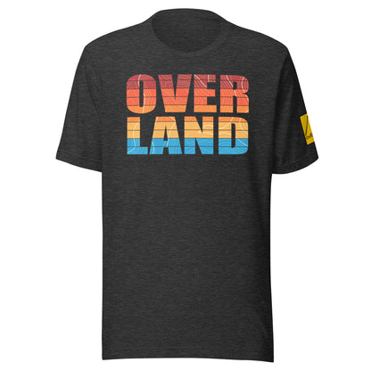OVER LAND t-shirt. dark grey. overland365.com