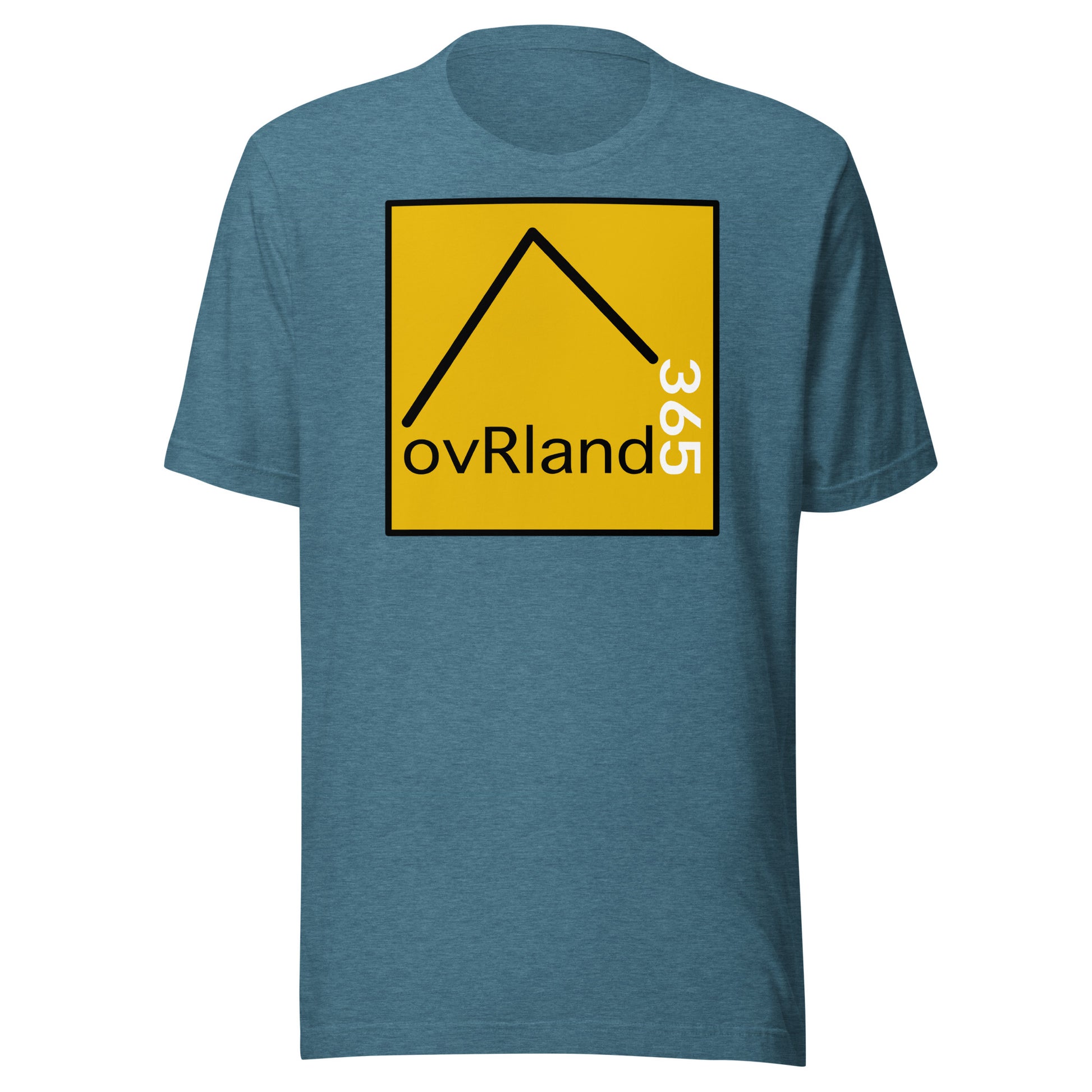 Classic ovRland365 t-shirt, teal. overland365.com