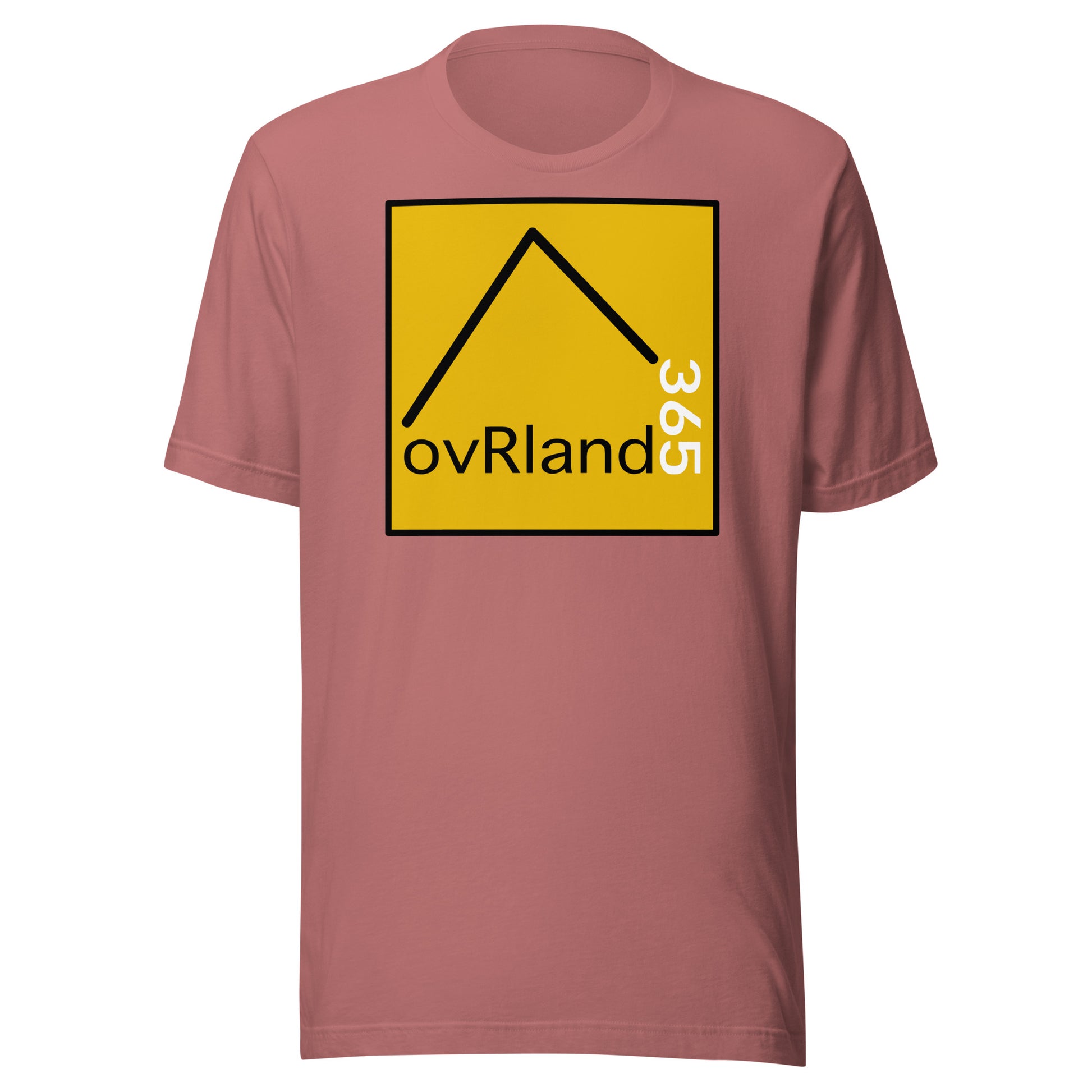 Classic ovRland365 t-shirt, pink. overland365.com