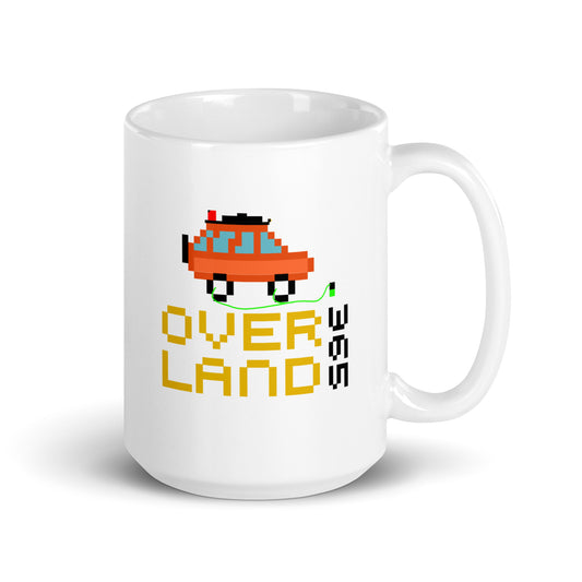 OVER LAND 365 Pixel 15oz coffee mug. overland365.com