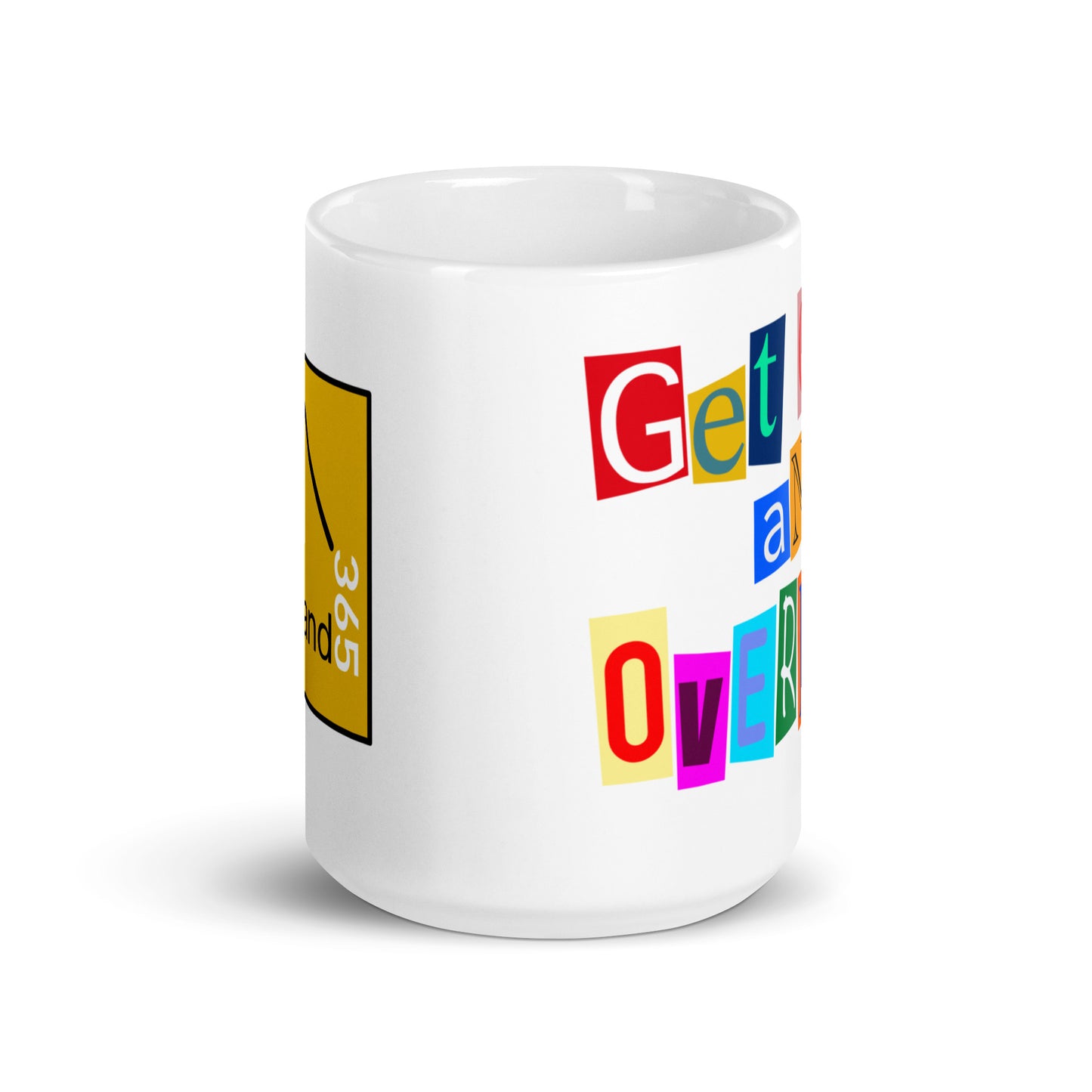 Get OuT aND OvERLand 15oz coffee mug - side view. overland365.com