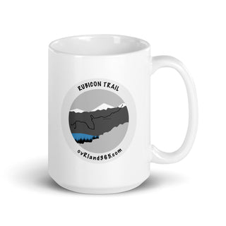 Rubicon Trail. Off-roading. 15oz coffee mug. front view. overland365.com