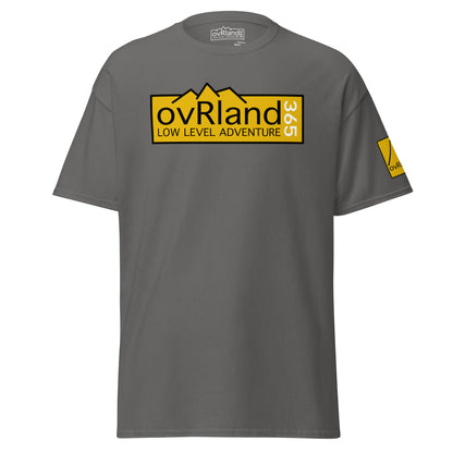 Men's overland charcoal t-shirt. ovRland365. overland365.com