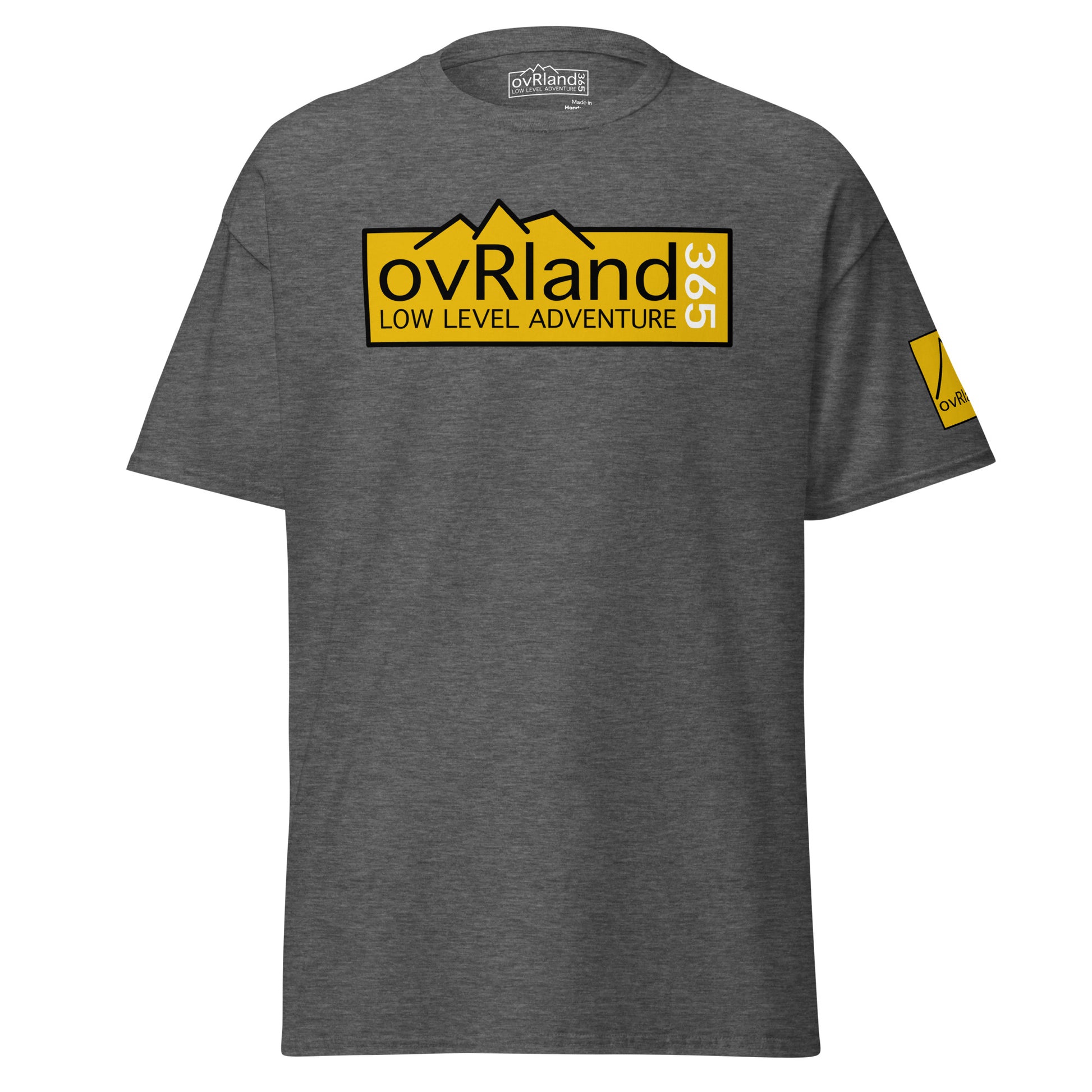 Men's overland dark grey t-shirt. ovRland365. overland365.com