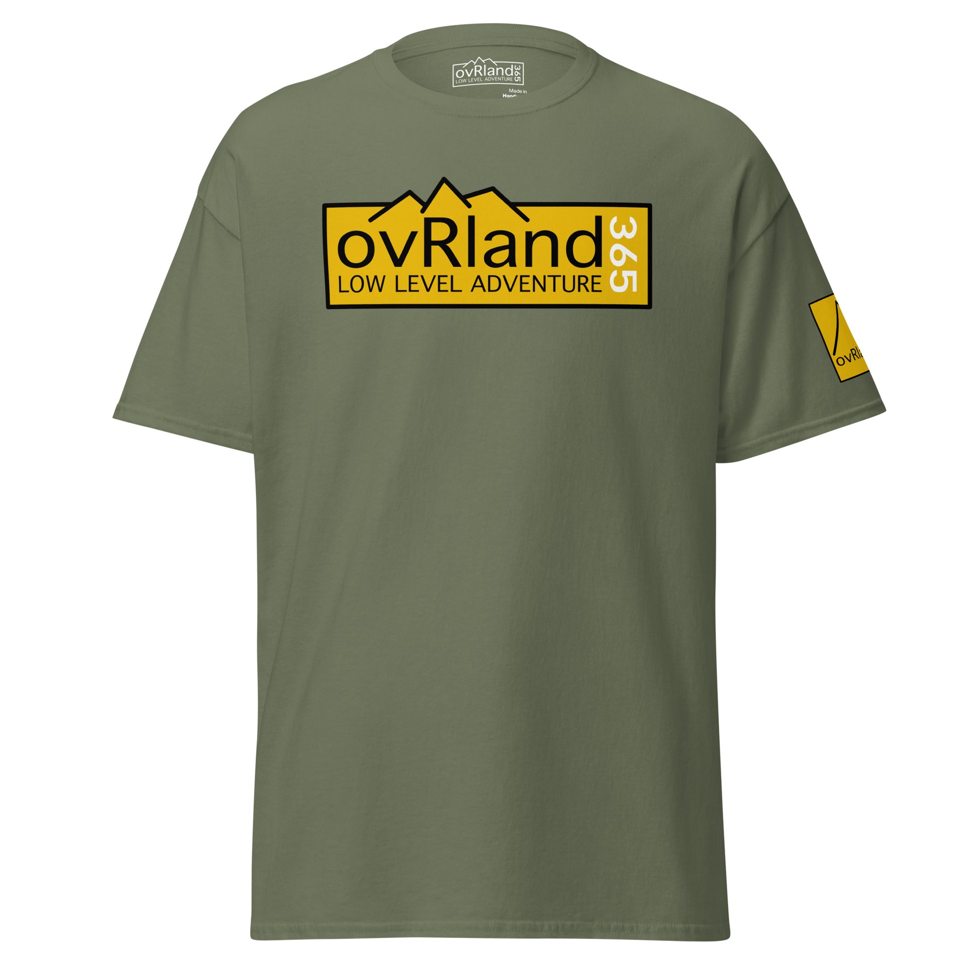 Men's overland green t-shirt. ovRland365. overland365.com