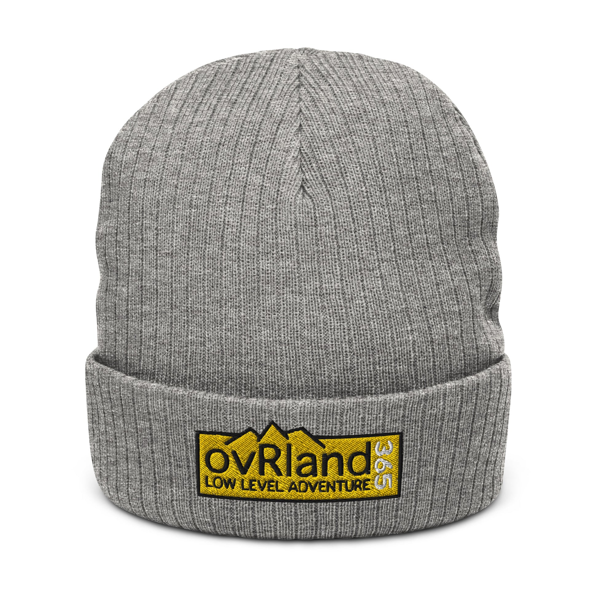 ovRland365 Low Level Adventure overlanding beanie. good ol light grey. overland365.com